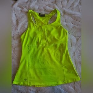 Athleta Yellow Workout Top size Large